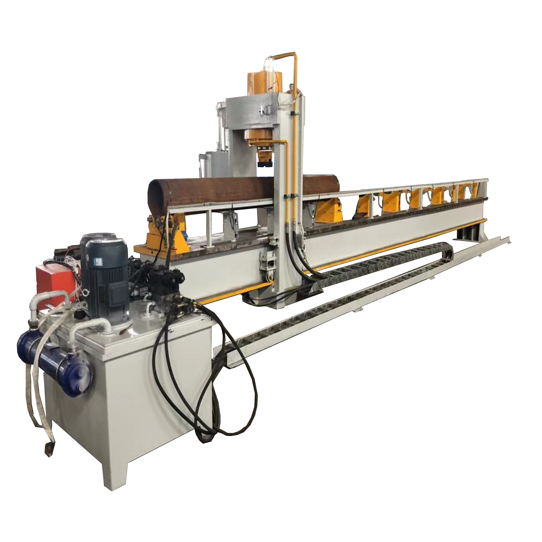 大型圓鋼鋼管自動校直機視頻